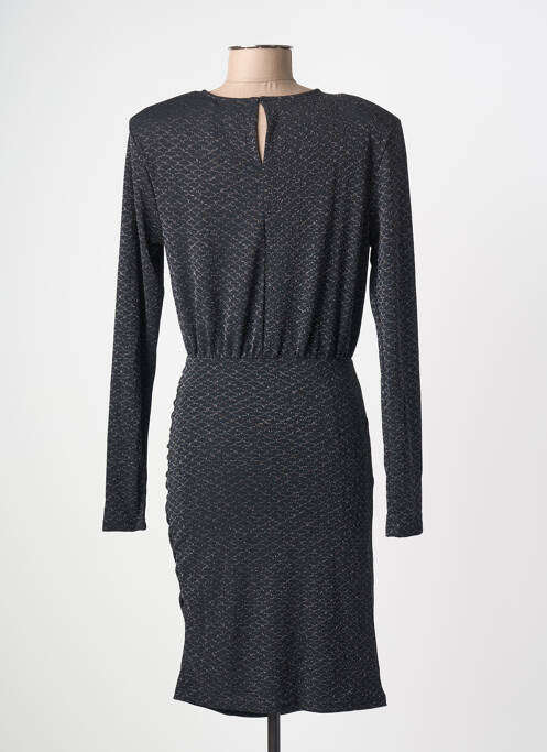 Rochie midi mâneci lungi mâneci lungi negru KAFFE femme