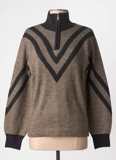 Hanorac elasticitate mâneci lungi gri KAFFE femme