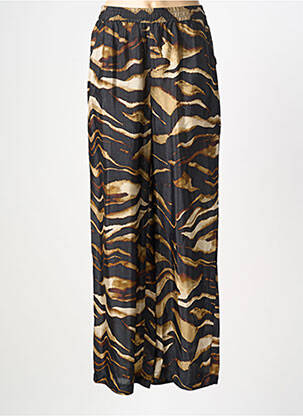 Pantalon drept talie elastică negru KAFFE femeie