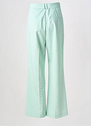 Pantalon drept talie elastică verde IN WEAR femeie