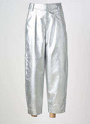 Pantalon 7/8 închidere cu fermoar sub clapetă cu cârlig argintiu IN WEAR femeie