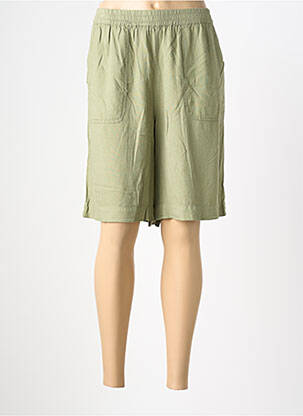 Bermudă talie elastică verde KAFFE femme