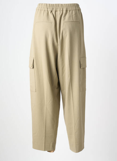 Pantalon cargo talie elastică bej IN WEAR femme