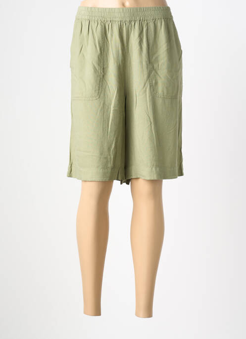 Bermudă talie elastică verde KAFFE femme