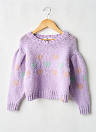 Pulover mâneci lungi mâneci lungi violet TOCOTO VINTAGE fille