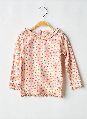 Tricou croială dreaptă mâneci lungi roz KONGES SLOJD fată