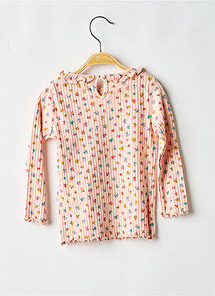 Tricou croială dreaptă mâneci lungi roz KONGES SLOJD fată
