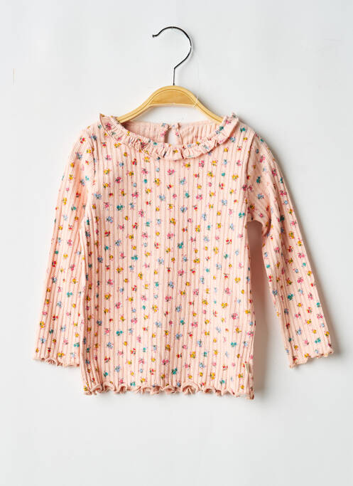 Tricou croială dreaptă mâneci lungi roz KONGES SLOJD fille