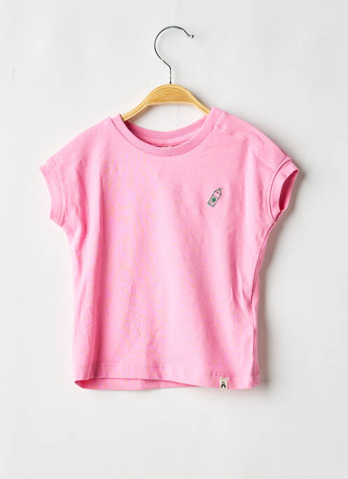 Tricou elasticitate mâneci scurte roz THE NEW CHAPTER fille