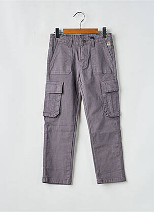 Pantalon cargo elasticitate mărime reglabilă gri LEVV LABEL garcon
