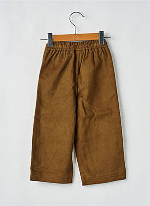Pantalon larg talie elastică maro LEVV LABEL copil