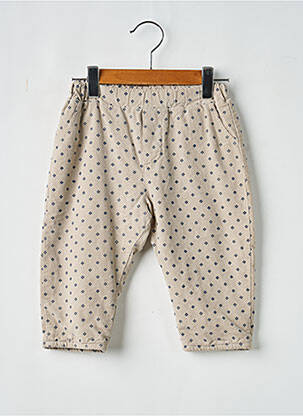 Pantalon drept talie elastică talie elastică bej COZMO copil