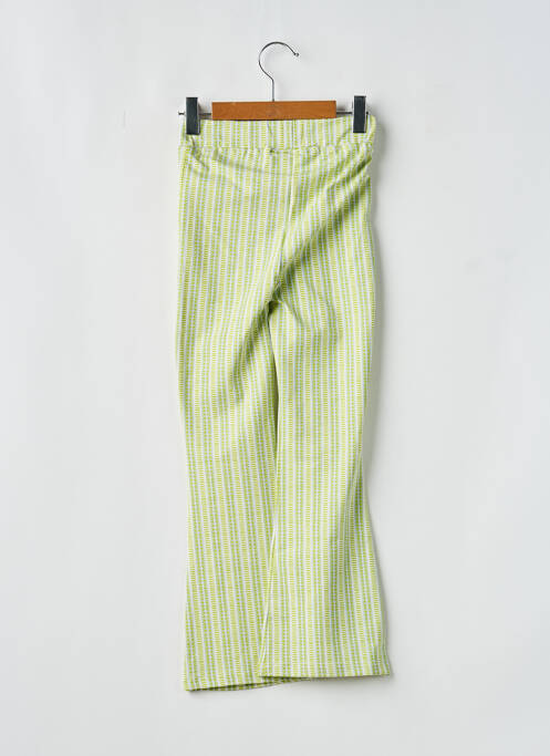 Pantalon evazat imprimeu fantezie talie elastică verde QUAPI fille