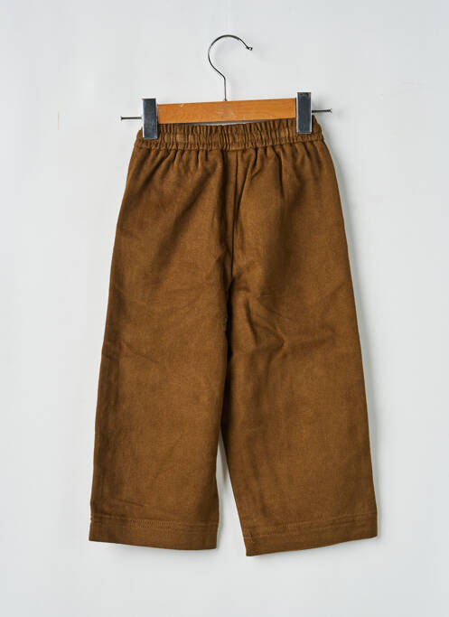 Pantalon larg talie elastică maro LEVV LABEL enfant