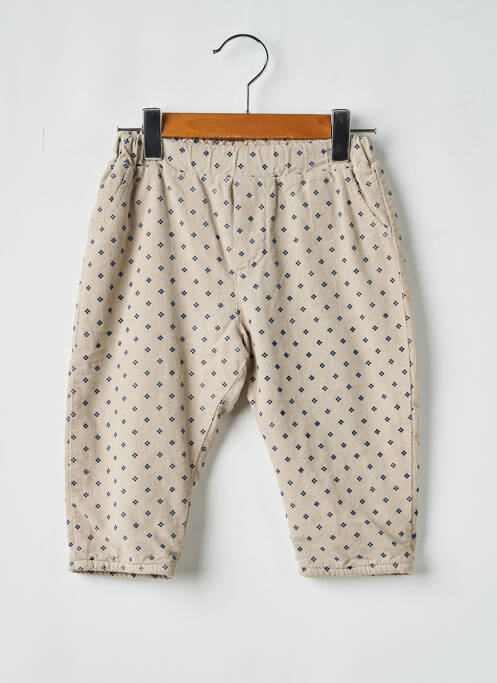 Pantalon drept talie elastică talie elastică bej COZMO enfant