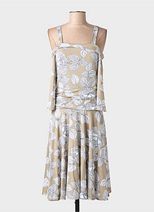 Rochie midi mâneci 3/4 mâneci 3/4 verde MULTIPLES femeie