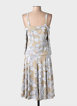 Rochie midi mâneci 3/4 mâneci 3/4 verde MULTIPLES femeie