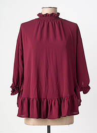 Top croială fluidă mâneci lungi violet YOU UDRESS femme