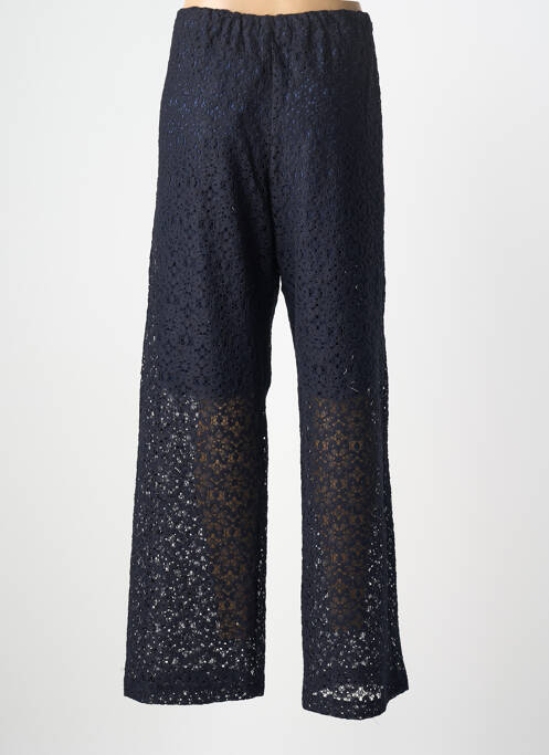Pantalon drept talie elastică mărime normală albastru MULTIPLES femme