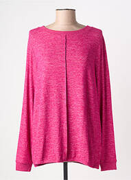 Pulover guler rotund mâneci lungi roz CECIL femme