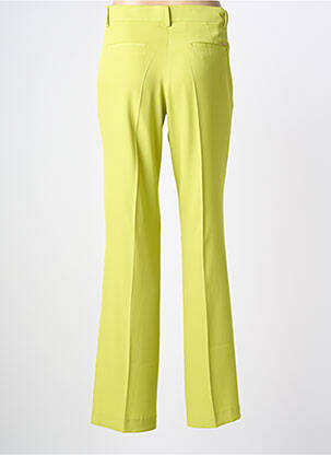 Pantalon drept țesătură poplin mărime normală verde LCDN femeie