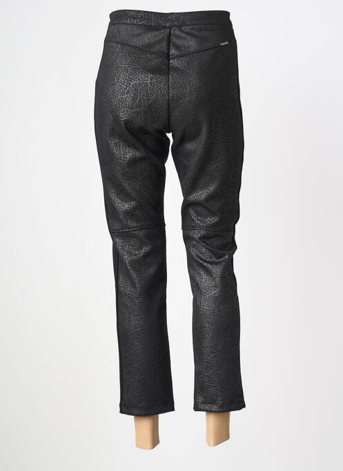 Pantalon 7/8 elasticitate mărime normală negru MALOKA femme