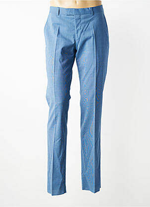 Pantalon slim talie cu cleme mărime normală albastru HAFNIUM bărbat