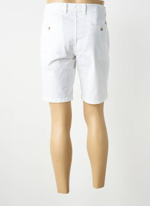 Bermudă țesătură poplin mărime normală alb LCDN homme