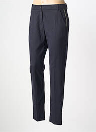 Pantalon slim țesătură poplin mărime normală albastru IKKS femme