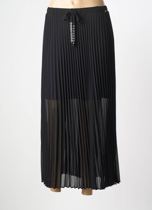 Fustă lungă țesătură crep negru IKKS femme