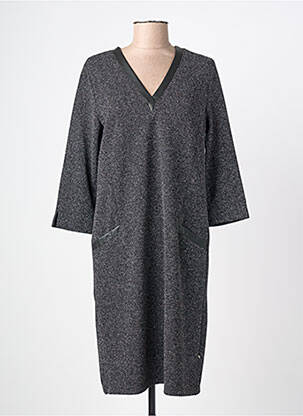 Rochie midi mâneci 3/4 mâneci 3/4 negru VERA MONT femme