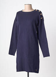 Rochie pulover croială dreaptă mâneci lungi albastru C'EST BEAU LA VIE femme