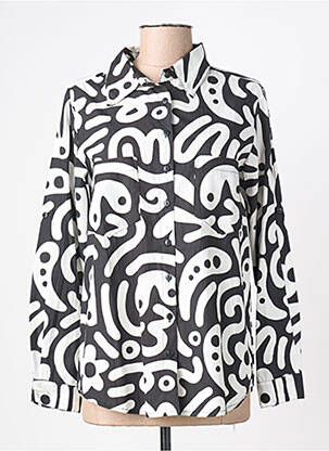 Cămașă imprimeu fantezie mâneci lungi negru ORIENTIQUE NATURALLY femme