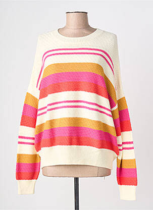 Pulover guler rotund mâneci lungi bej MKT STUDIO femme