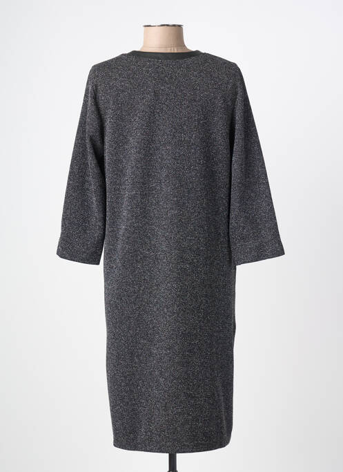 Rochie midi mâneci 3/4 mâneci 3/4 negru VERA MONT femme