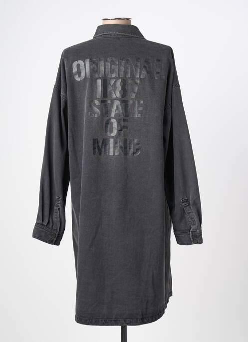 Rochie midi mâneci lungi mâneci lungi gri IKKS femme