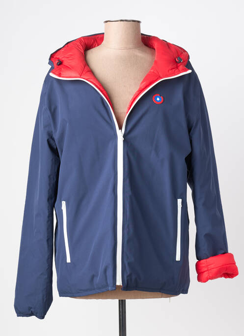 Geacă matlasată mâneci lungi cu glugă albastru FLOTTE femme