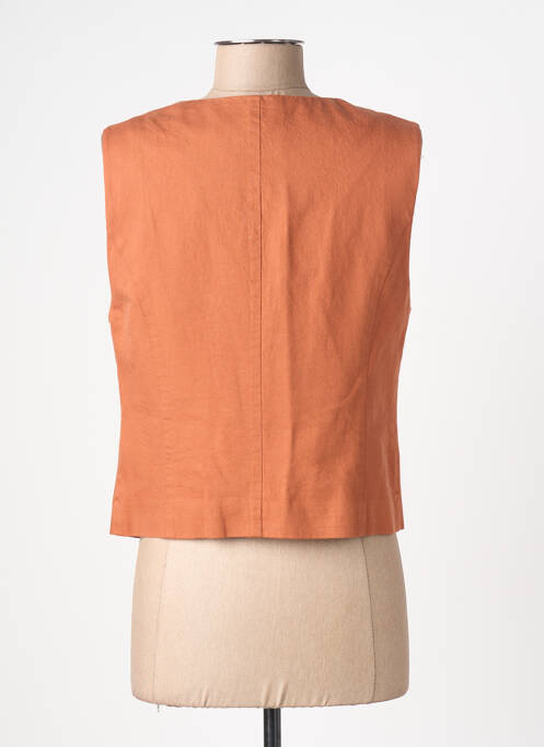 Vestă fără mâneci căptușeală portocaliu C'EST BEAU LA VIE femme