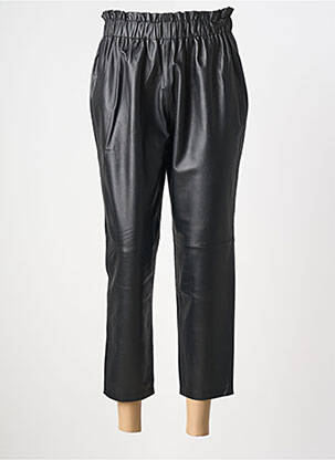 Pantalon 7/8 talie elastică negru MISS JUNE femeie