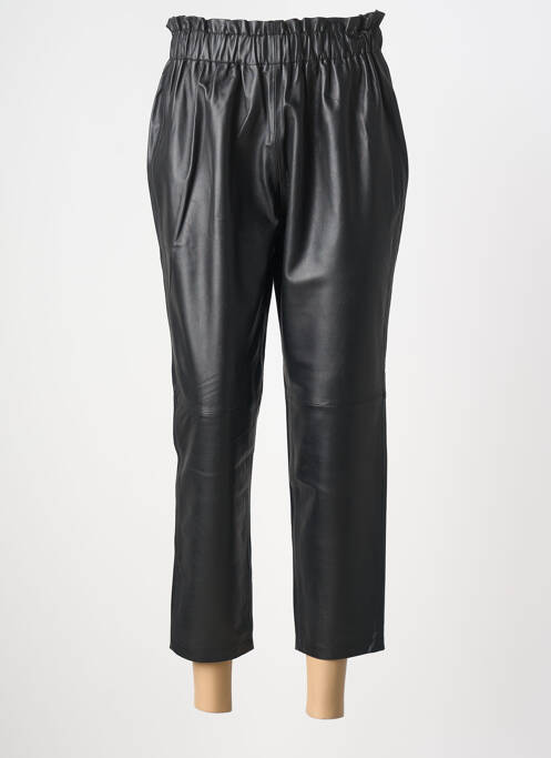 Pantalon 7/8 talie elastică negru MISS JUNE femme