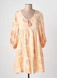 Rochie scurtă mâneci 3/4 mâneci 3/4 portocaliu MAISON HOTEL femme