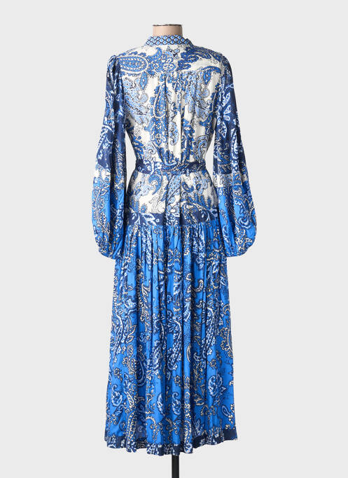 Rochie lungă mâneci lungi mâneci lungi albastru MISS JUNE femme