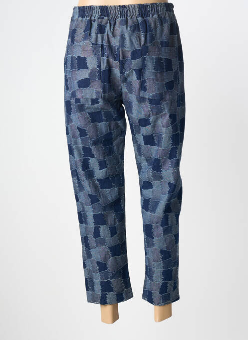 Pantalon 7/8 talie elastică mărime normală albastru THE CORNER femme