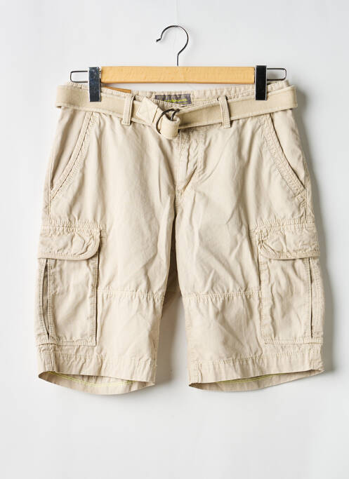 Bermudă țesătură poplin mărime normală bej RED POINT homme