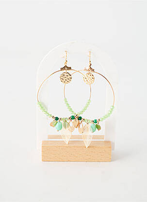 Cercei ornament charmă / pandantiv verde TATA GISELE femme