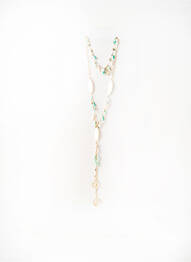 Colier lung ornament charmă / pandantiv auriu TATA GISELE femme