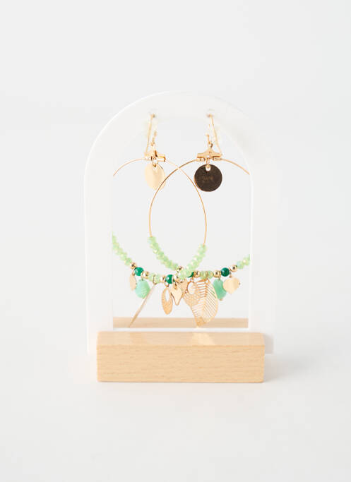 Cercei ornament charmă / pandantiv verde TATA GISELE femme