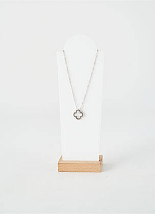 Colier ornament oxid de zirconiu argintiu TATA GISELE femeie