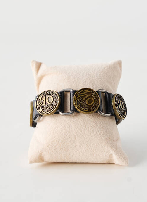 Brățară materiale din piele negru TATA GISELE homme