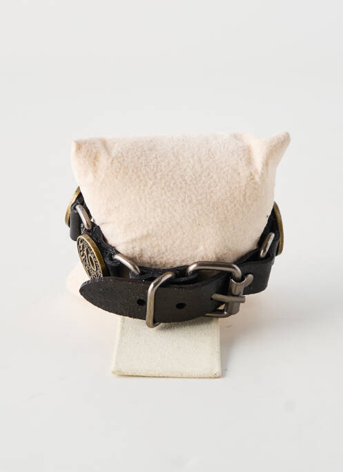 Brățară materiale din piele negru TATA GISELE homme